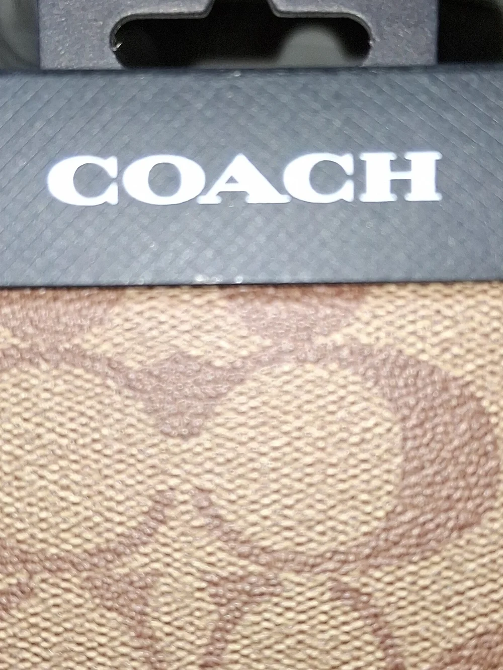 15 pro max Coach Men's Signature Canvas Folio in Brown